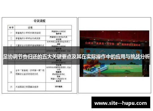 足协调节费归还的五大关键要点及其在实际操作中的应用与挑战分析 足协调节费归还的五大关键要点及其在实际操作中的应用与挑战分析